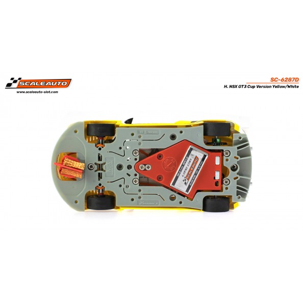 Scaleauto SC-6287D Honda NSX GT3 Cup Amarillo Blanco