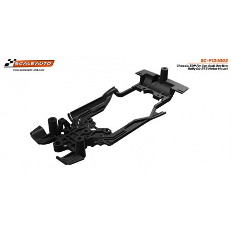 Scaleauto SC-9124G02 Chasis 3DP Audi Quattro Fly soporte RT3