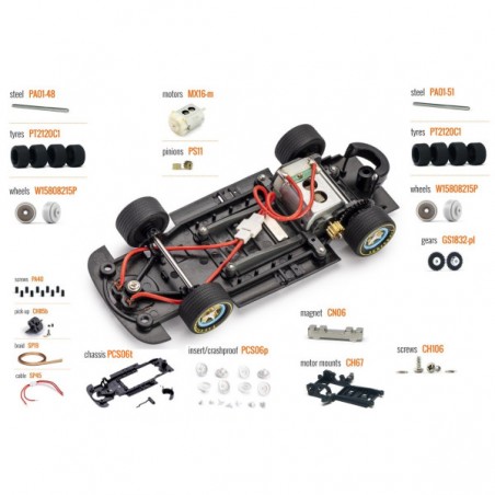 Policar PO-CAR06D Ferrari 412P n25 24h Le Mans 1967