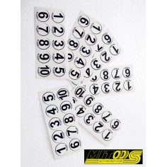 MITOOS M520 60 Dorsales adhesivos vinilos 1-10