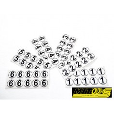 Mitoos M522 60 Dorsales adhesivos vinilos 1-6