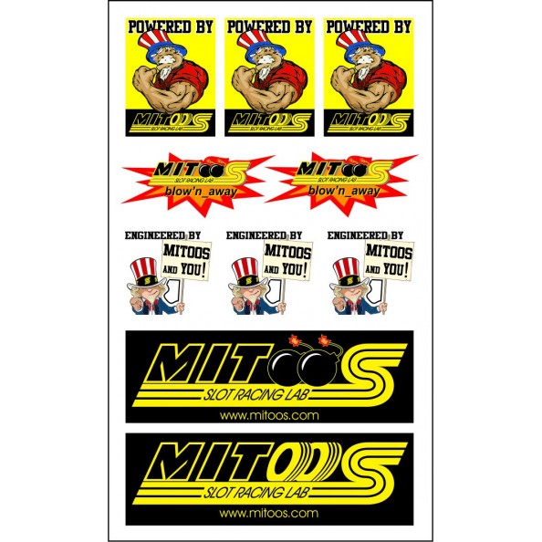 Mitoos M527 Pegatinas Powered