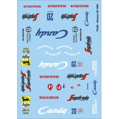 Mitoos M587 Calcas slot F1 Toleman TG184 Monaco GP n20 Cecotto