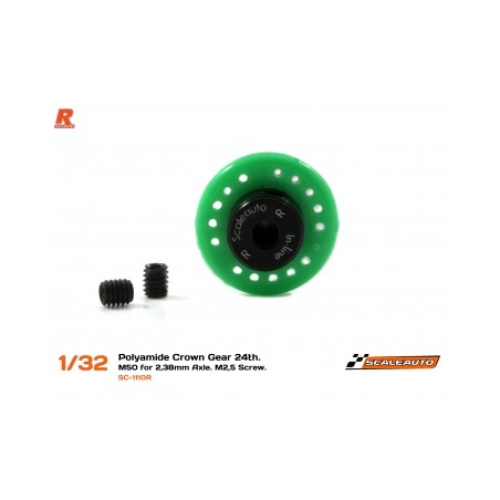 SCALEAUTO SC-1110R CORONA 24 DIENTES EN LINEA NYLON