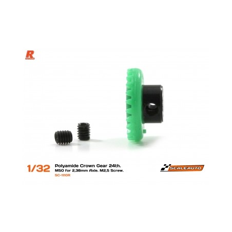 SCALEAUTO SC-1110R CORONA 24 DIENTES EN LINEA NYLON