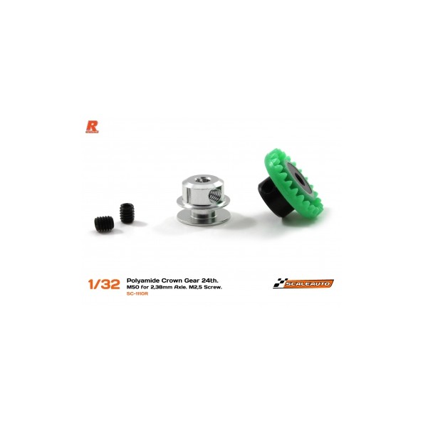 SCALEAUTO SC-1110R CORONA 24 DIENTES EN LINEA NYLON