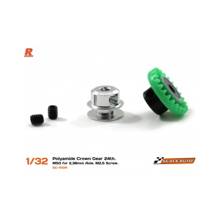 SCALEAUTO SC-1110R CORONA 24 DIENTES EN LINEA NYLON