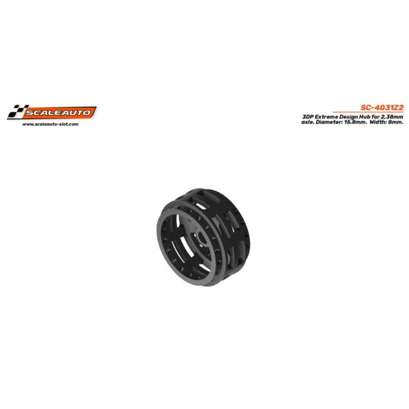 Scaleauto SC-4031Z2 Llanta plástico 3d 15,8x8 extreme design