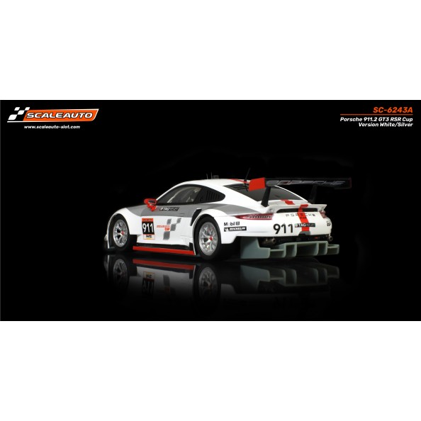 Scaleauto SC-6243A Porsche 991.2 RSR GT3 Cup Version Blanco Plata