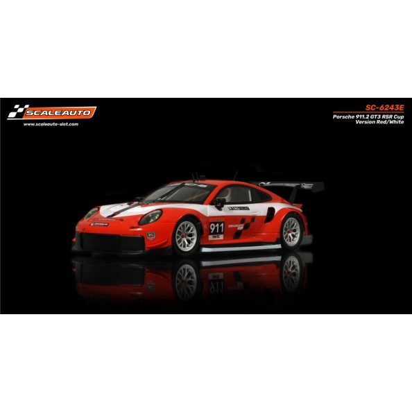 Scaleauto SC-6243E Porsche 991.2 RSR GT3 Cup Version Rojo Blanco