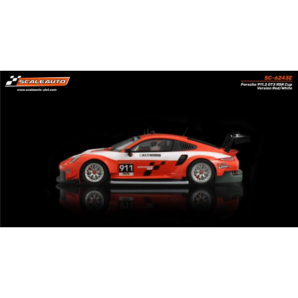 Scaleauto SC-6243E Porsche 991.2 RSR GT3 Cup Version Rojo Blanco