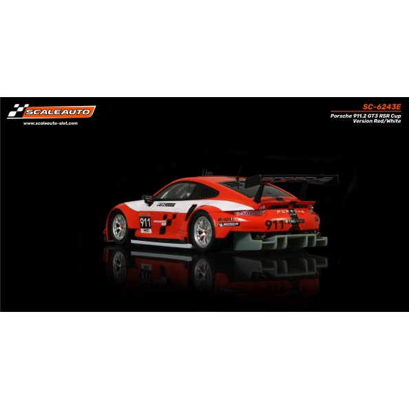 Scaleauto SC-6243E Porsche 991.2 RSR GT3 Cup Version Rojo Blanco