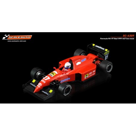 Scaleauto SC-6309 Formula 90-97 Ferrari 1991 n27 morro bajo