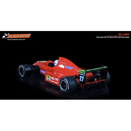 Scaleauto SC-6309 Formula 90-97 Ferrari 1991 n27 morro bajo