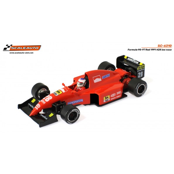 Scaleauto SC-6310 Formula 90-97 Ferrari 1991 n28 morro bajo