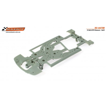 Scaleauto SC-6673B Chasis Porsche 963 GTP / Hypercar gris blando Cuna RT4