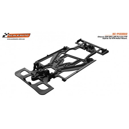 Scaleauto SC-9123E02 Chasis 3DP LMP Porsche 919 Hybrid Soporte RT4