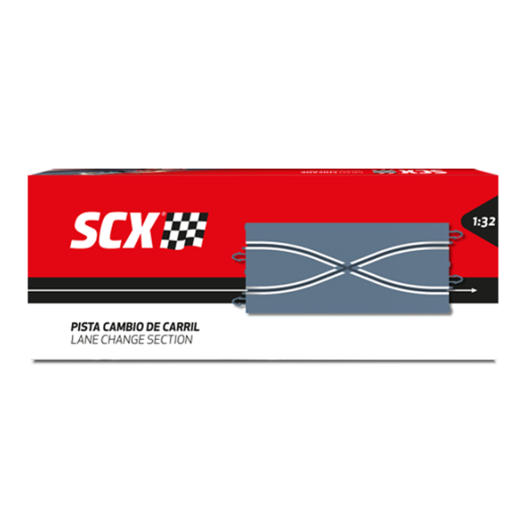 Scalextric U10475X200 Pista cambio carril analógica (x2)