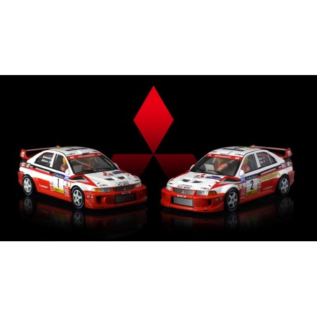 Scaleauto SC-6286PACK Twin Pack Mitsubishi Evo V  Rally Cataluña 1998
