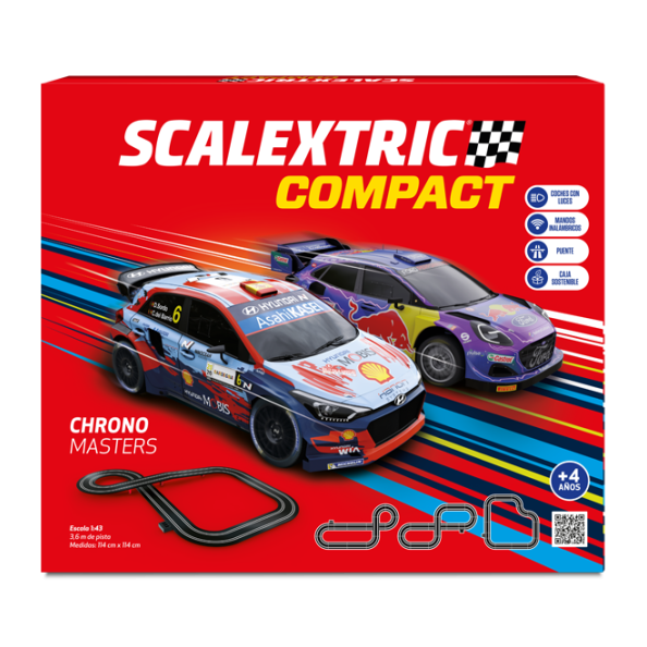 Circuito Scalextric Compact Chrono Masters