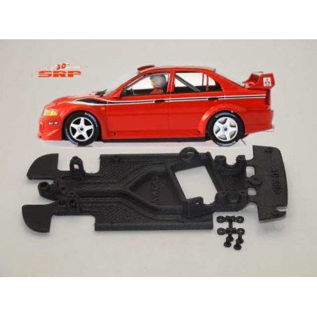 3DSRP BC2003 Chasis 3d bicomponente ángulo Mitsubishi Evo V-VI Scaleauto