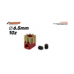Scaleauto SC-1070E65 Piñón 10 dientes ergal diam 6.5mm
