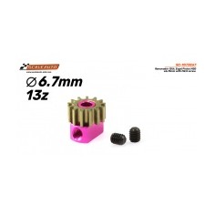 Scaleauto SC-1073E67 Piñón 13 dientes ergal diam 6.7mm