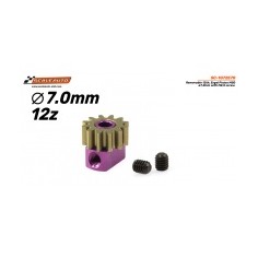 Scaleauto SC-1072E70 Piñón 12 dientes ergal diam 7.0mm