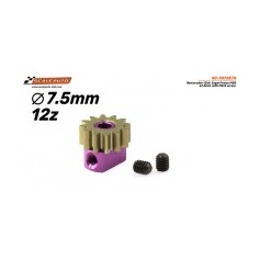 Scaleauto SC-1072E75 Piñón 12 dientes ergal diam 7.5mm