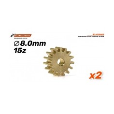 Scaleauto SC-1098A80 Piñón 15 dientes latón diam 8.0mm