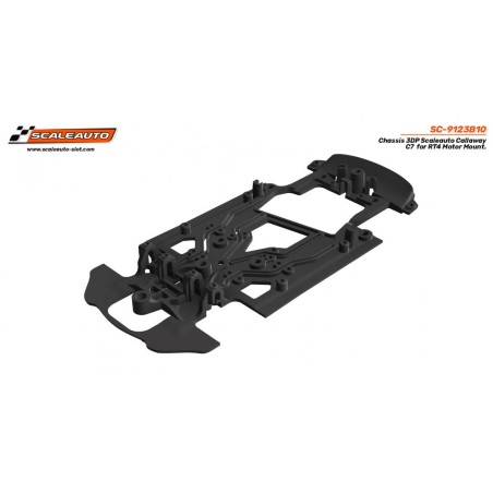 Scaleauto SC-9123B10 Chasis 3DP Callaway C7 Scaleauto Soporte RT4