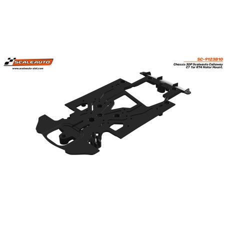 Scaleauto SC-9123B10 Chasis 3DP Callaway C7 Scaleauto Soporte RT4