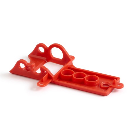 NSR 1270 Soporte motor sidewinder EVO clasicos y Abarth 500 extra duro rojo