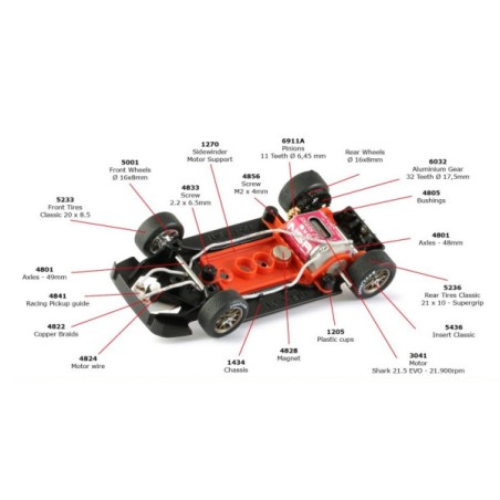 NSR 1066SW Ford GT40 MKII kit en blanco