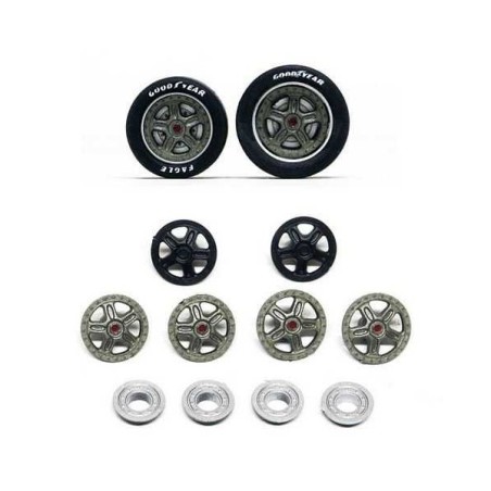 Slot.it SI-PA48 Tapacubos Toyota 88C grupo C llantas 15,8 mm (4) 16,5mm (2)