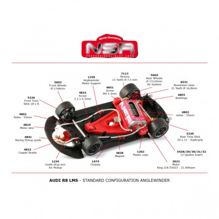 NSR 0318AW Audi R8 Martini Black n61