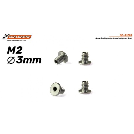 Scaleauto SC-5129A Tornillería especial Body Floating System M2x3mm