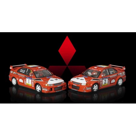 Scaleauto SC-6317PACK Twin Pack Mitsubishi Evo VI  Rally Cataluña 1999