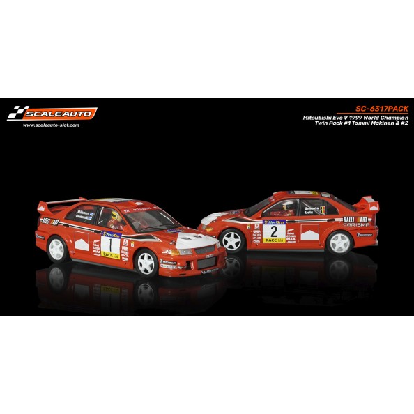 Scaleauto SC-6317PACK Twin Pack Mitsubishi Evo...