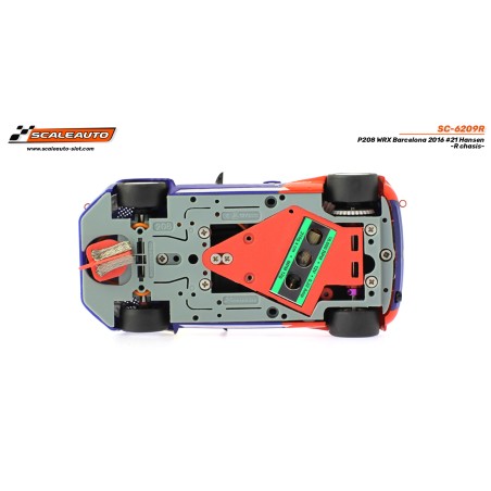 Scaleauto SC-6209R Peugeot 208 WRX Barcelona 2016 n21 Hansen -R chasis-