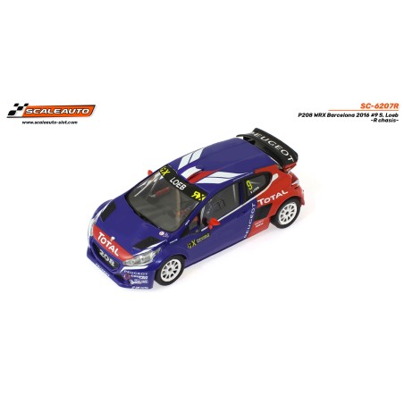 Scaleauto SC-6207R Peugeot 208 WRX Barcelona 2016 n9 S. Loeb