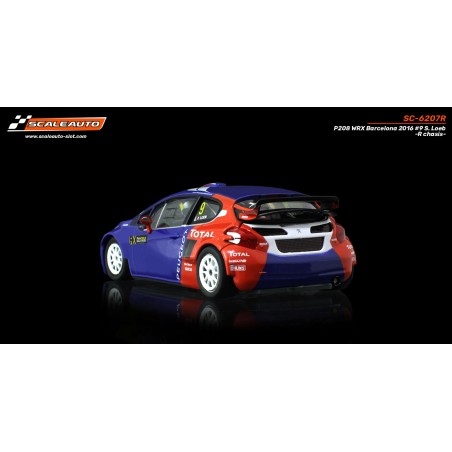 Scaleauto SC-6207R Peugeot 208 WRX Barcelona 2016 n9 S. Loeb