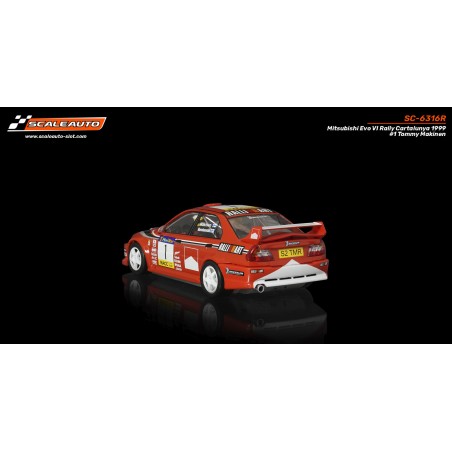 Scaleauto SC-6316R Mitsubishi Evo VI  Rally Cataluña 1999 n1 Tommy Makinen R-version
