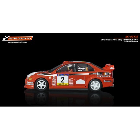 Scaleauto SC-6317R Mitsubishi Evo VI  Rally Cataluña 1999 n2 Freddy Loix R-version