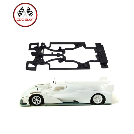 CDC LRT3569 Chasis 3d Skeleton Cadillac LMH Scaleauto cuna Slot.it