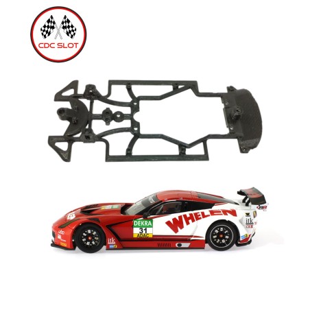 CDC LRT3500 Chasis 3d Skeleton Callaway GT3 Scaleauto cuna Slot.it