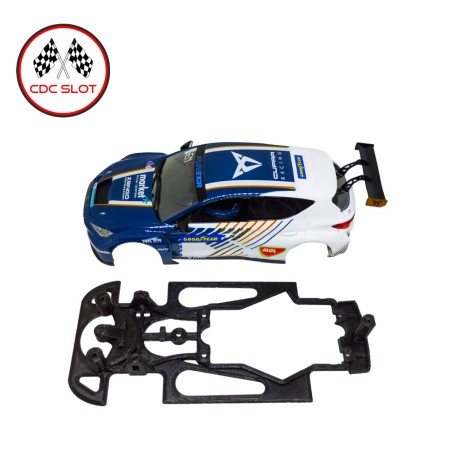 CDC AWS26 Chasis 3d Skeleton Cupra E-Racer Scalextric cuna Slot.it