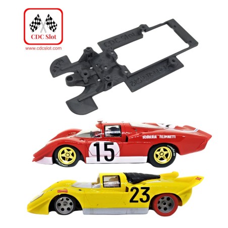 CDC SW179 Chasis 3dFerrari 512S Coda Lunga/Berlinetta de Fly cuna Slot.it