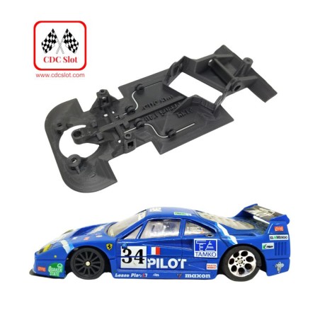 CDC MBAW189 Chasis 3d angular Ferrari F40 de Scalextric monoblock