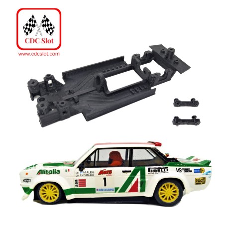 CDC MBIL144 Chasis 3d lineal Fiat Abarth 131 Scalextric monoblock